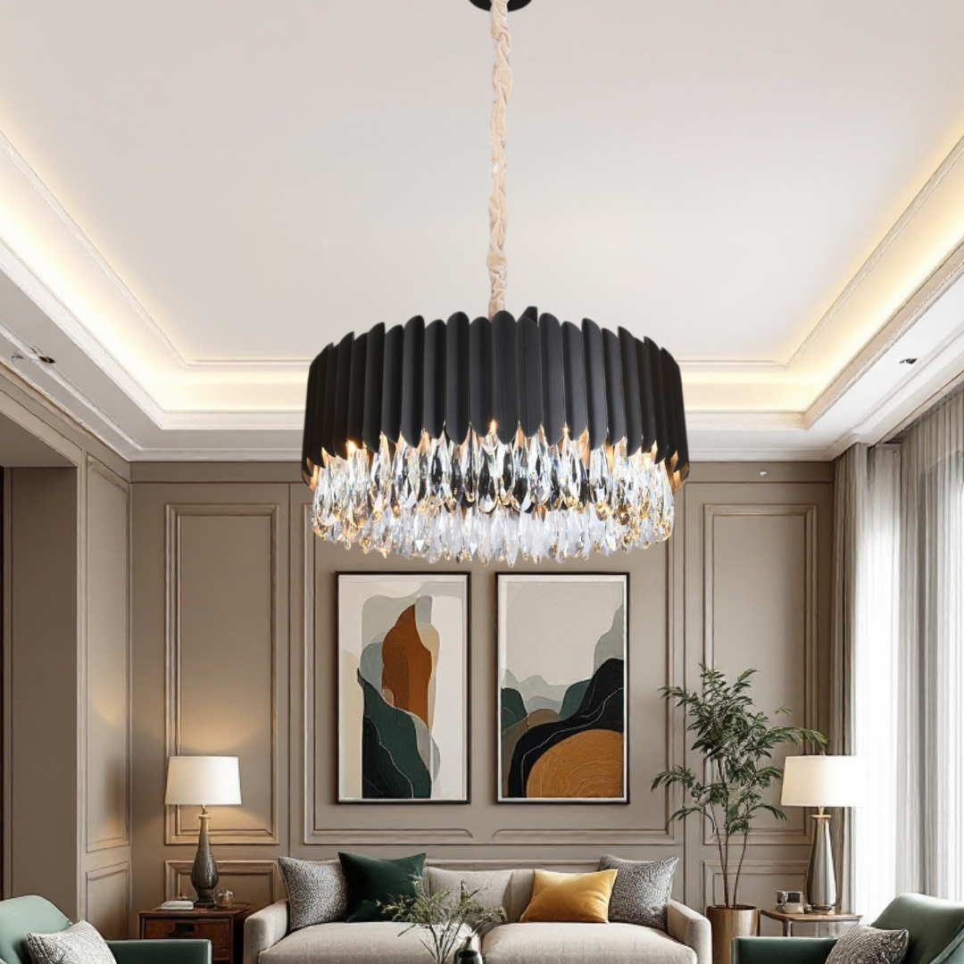 Candelabru Cristal 55CM Black Extravaganza 8xE14