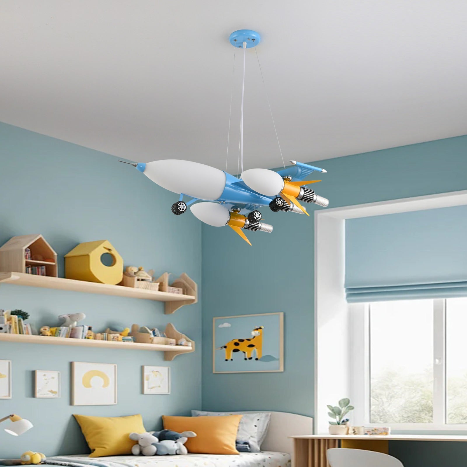 Lustra LED Suspendata Kids Plane Echivalent 200W