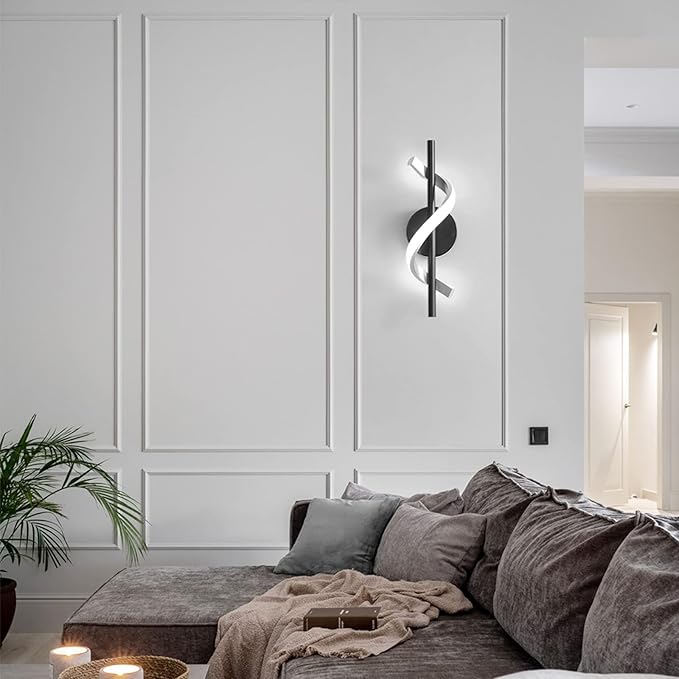 Aplica LED ROKO 10W Neagra Echivalent 120W