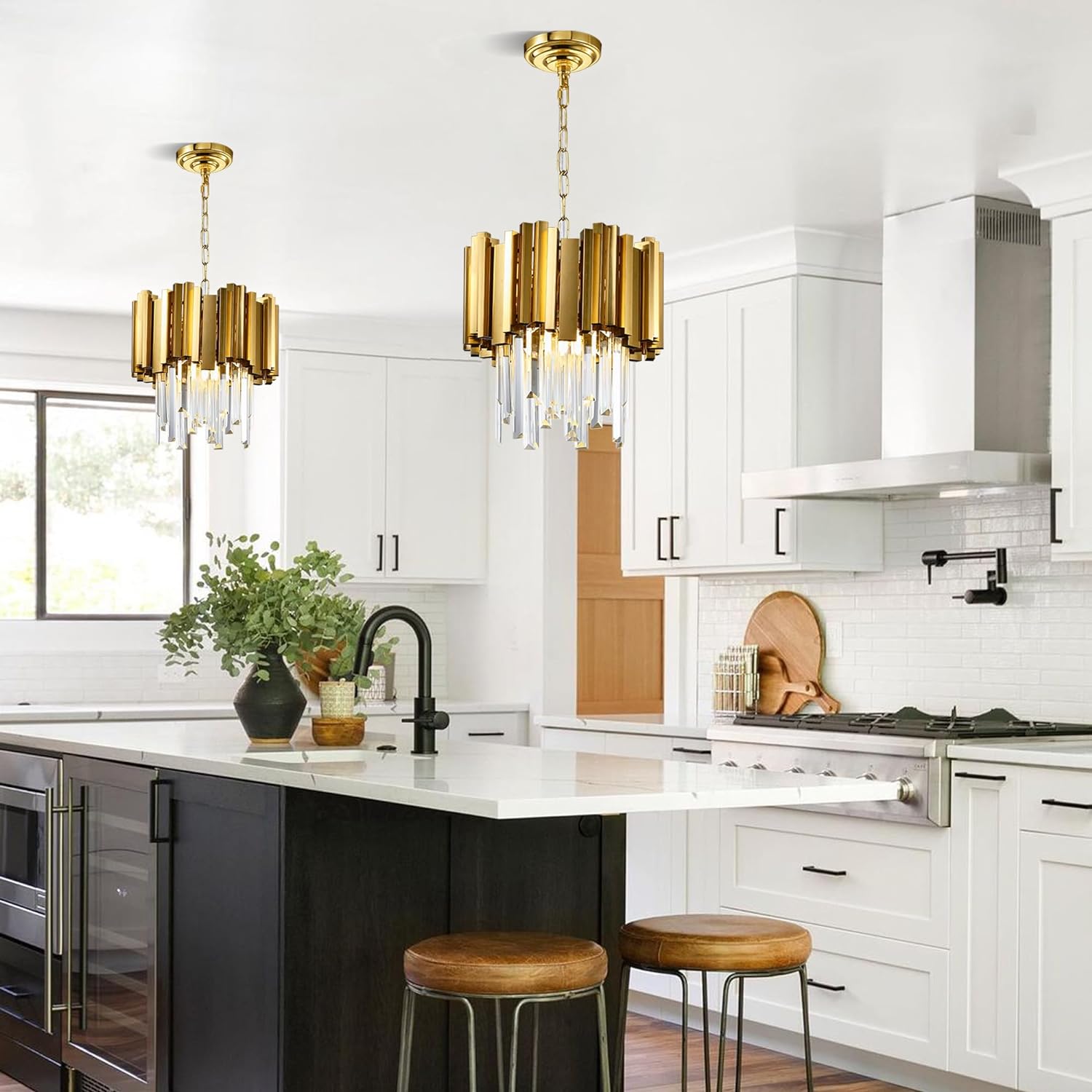 Candelabru Cristal GLORY GOLD GRANDE 300mm