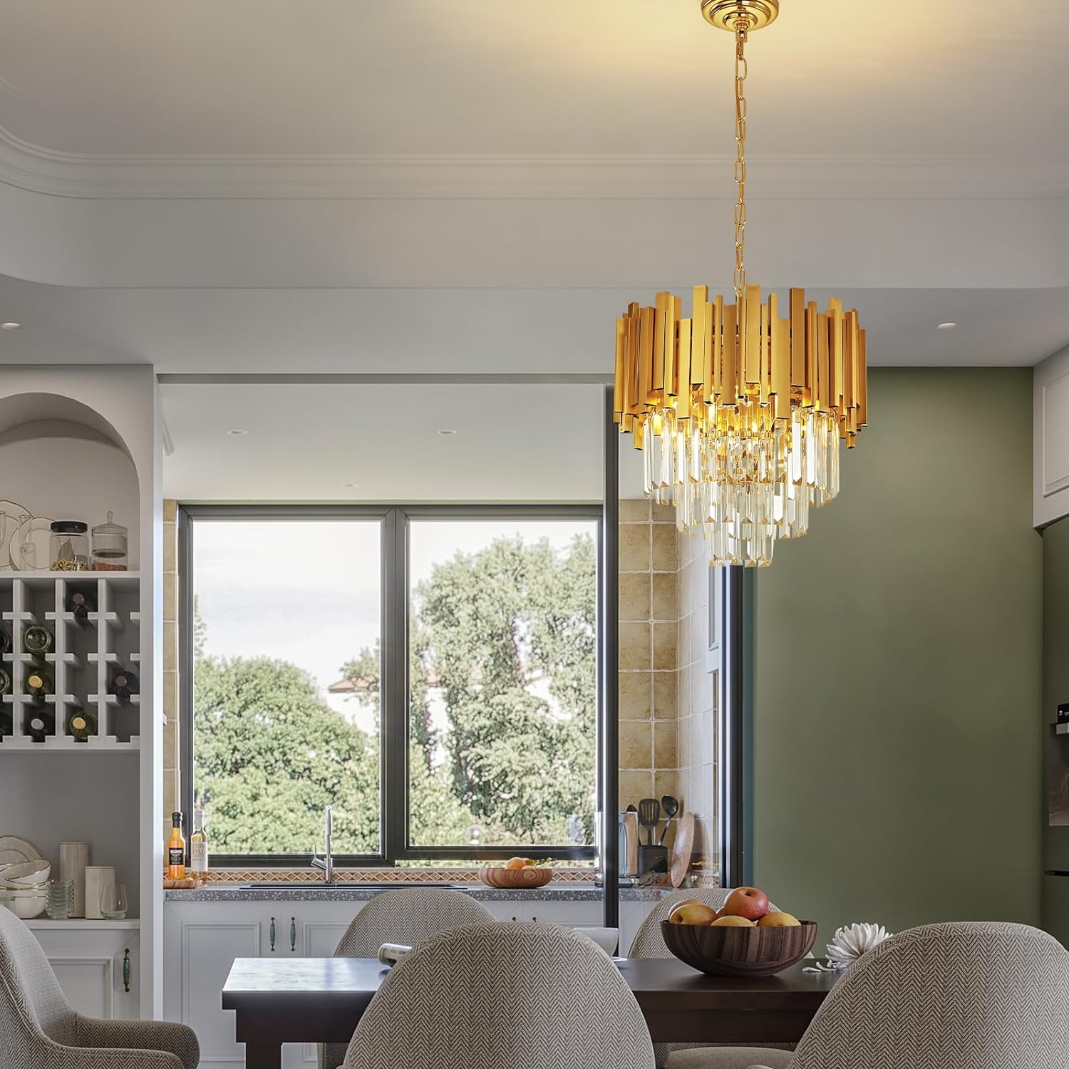 Candelabru Cristal GOLDEN MAXI 400mm