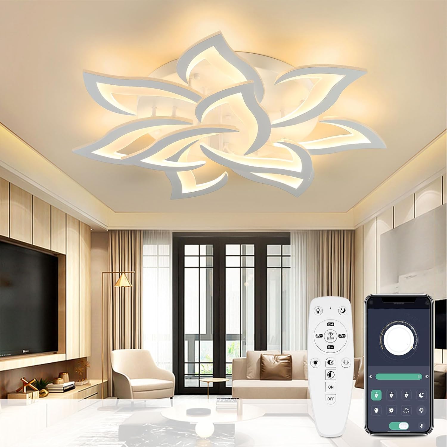 Lustra LED NARCISSE GRANDE Telecomanda Echivalent 800W