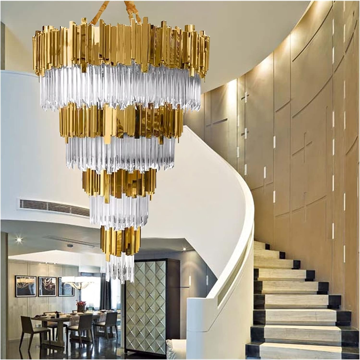 Candelabru Cristal GLORY GOLDEN LUXURY LEVELS 160cm