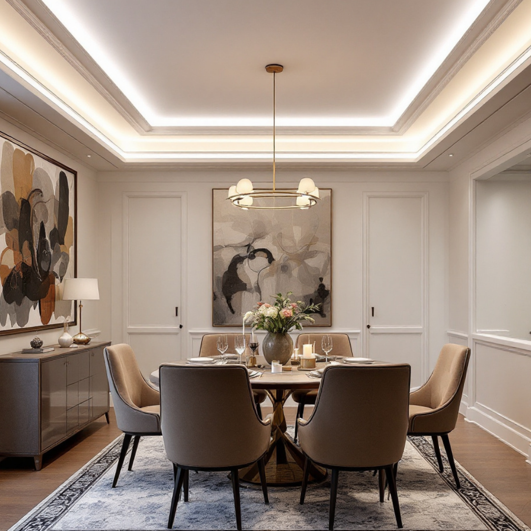 Profil Banda LED de Capat Incastrat Sub Tencuiala 2M