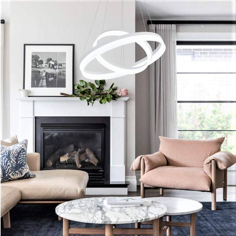 Lustra LED 126W WILLY 2 Segmente Telecomanda