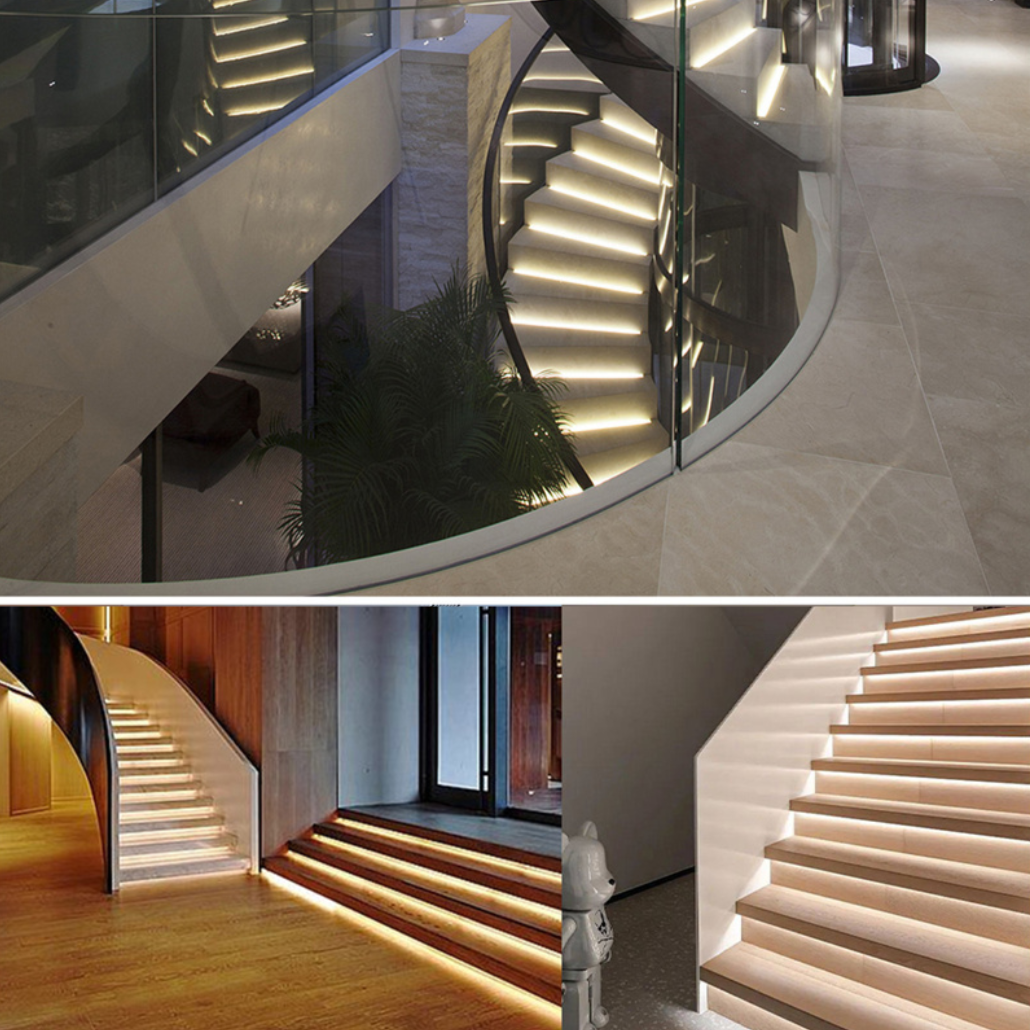 Profil Banda LED Aluminiu Pentru Trepte 2 Metri