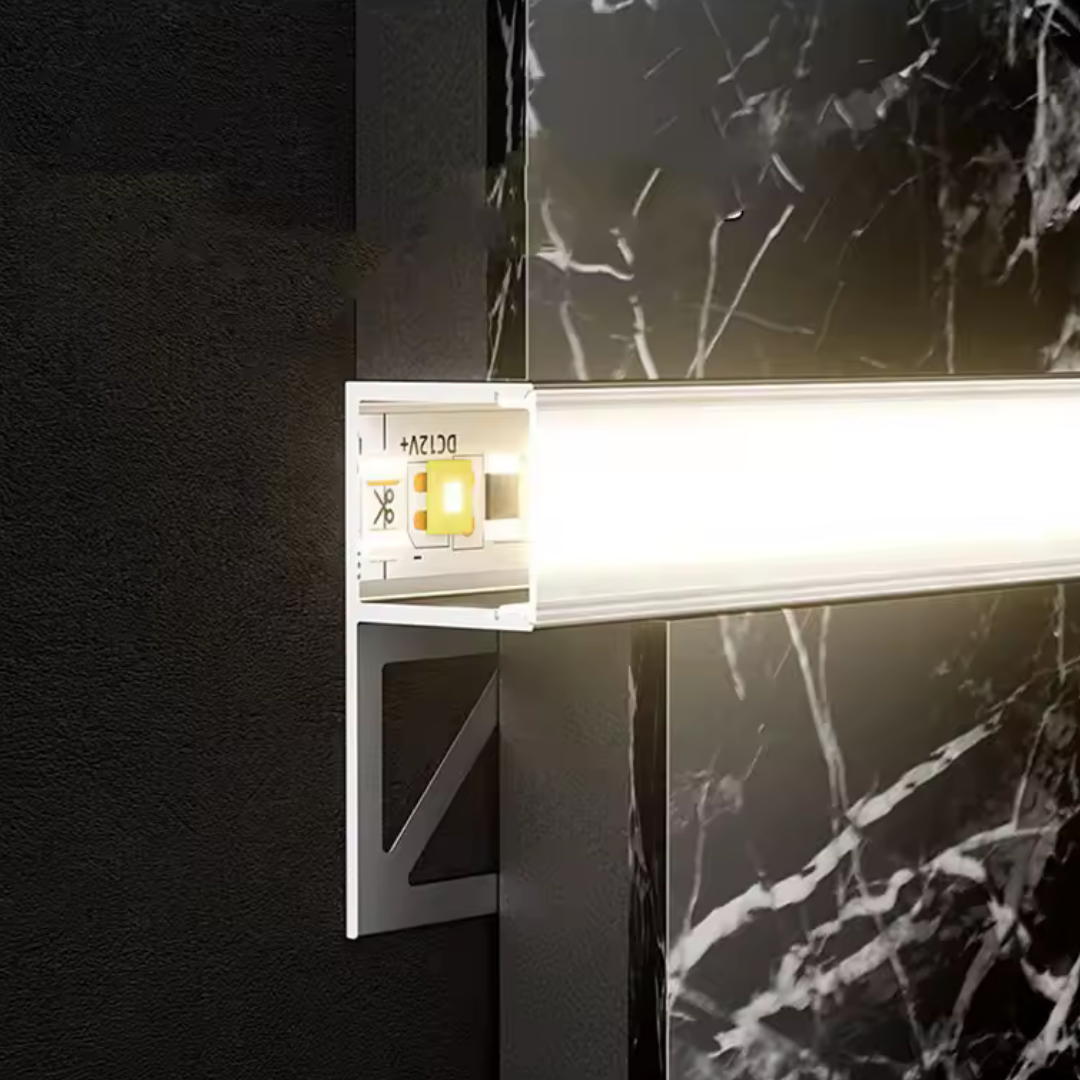 Profil Banda LED de Capat Incastrat Sub Tencuiala 2M