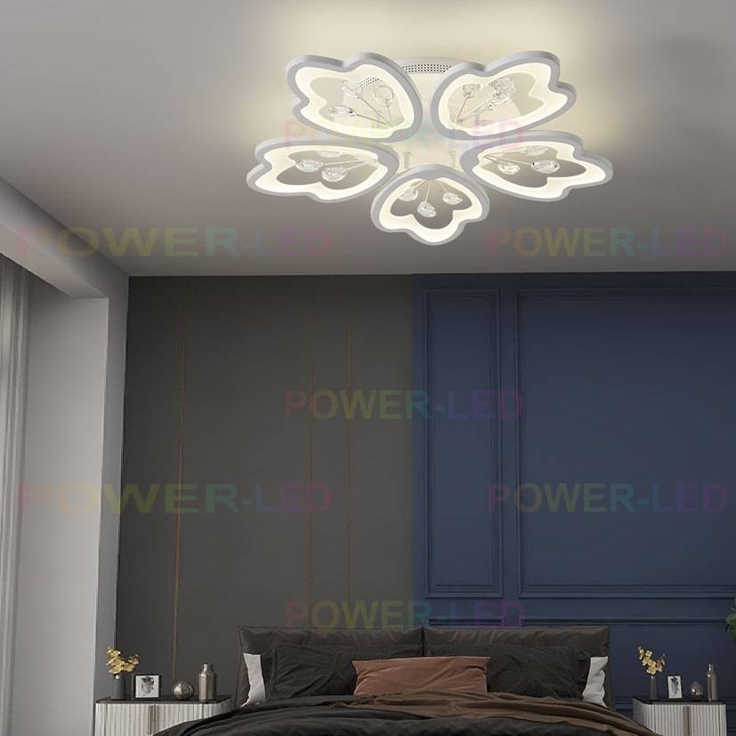 Lustra LED 140W LEAFS Telecomanda