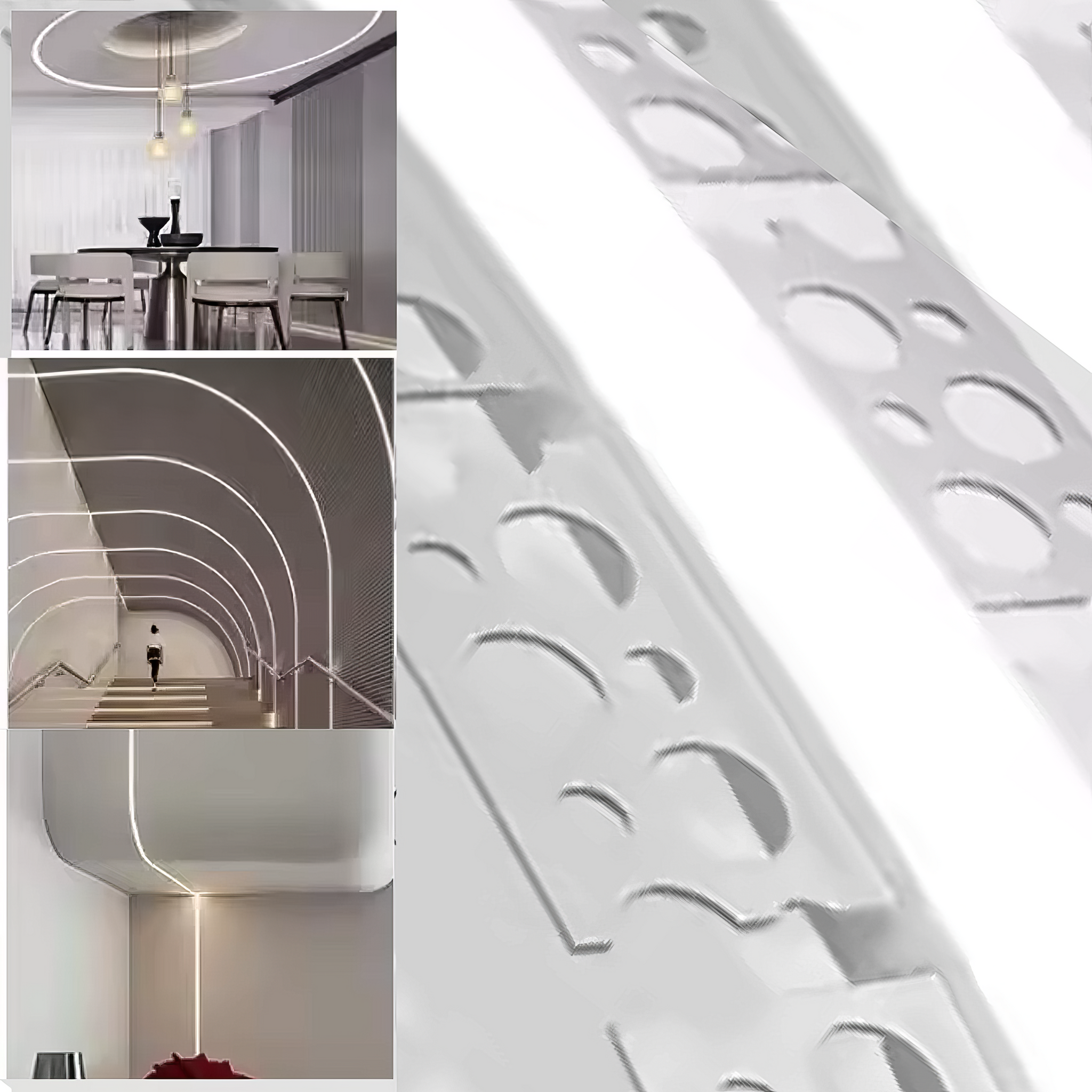 Profil Banda LED Flexibil Incastrat sub Tencuiala 2M