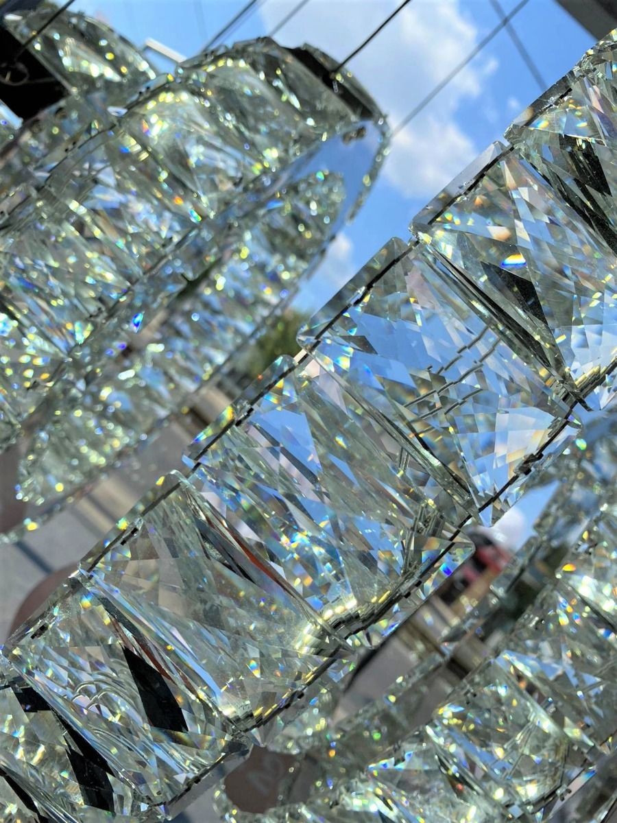 Lustra LED 87W Cristal 5 Segmente