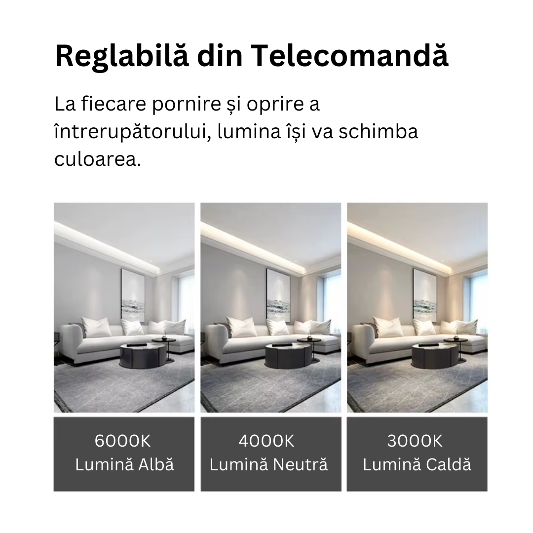 Lustra LED 114W Ophelia 6 Elemente ALBE Echivalent 600W Telecomanda