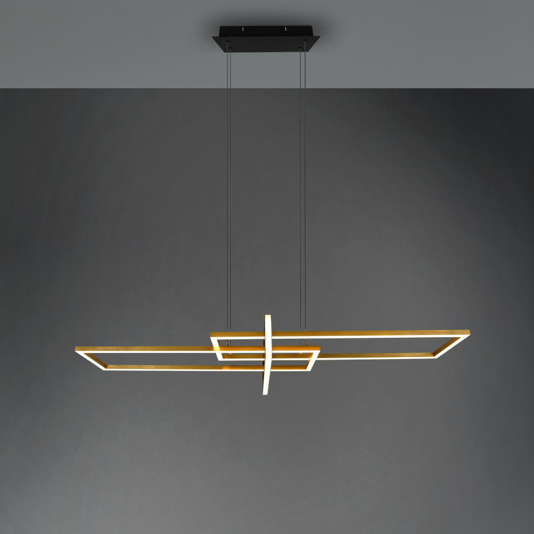 Lustra LED Suspendata PREMIUM SALINAS GOLD Echivalent 500W Dimabila