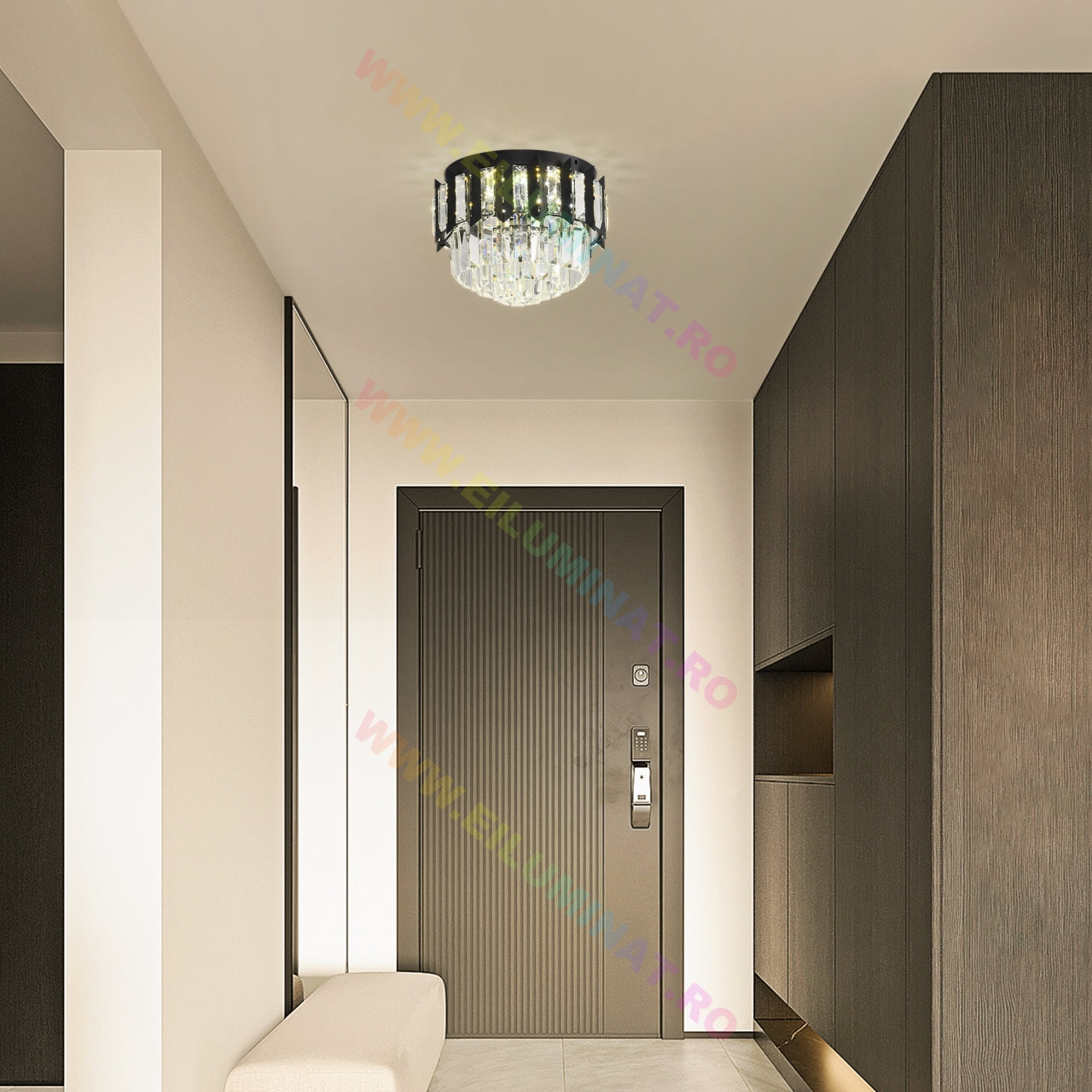 Aplica LED BLACK SHINE 30cm Echivalent 300W