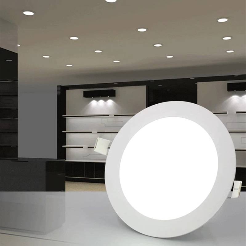 Spot LED 12W Slim Rotund Alb / 168mm / Incastrabil