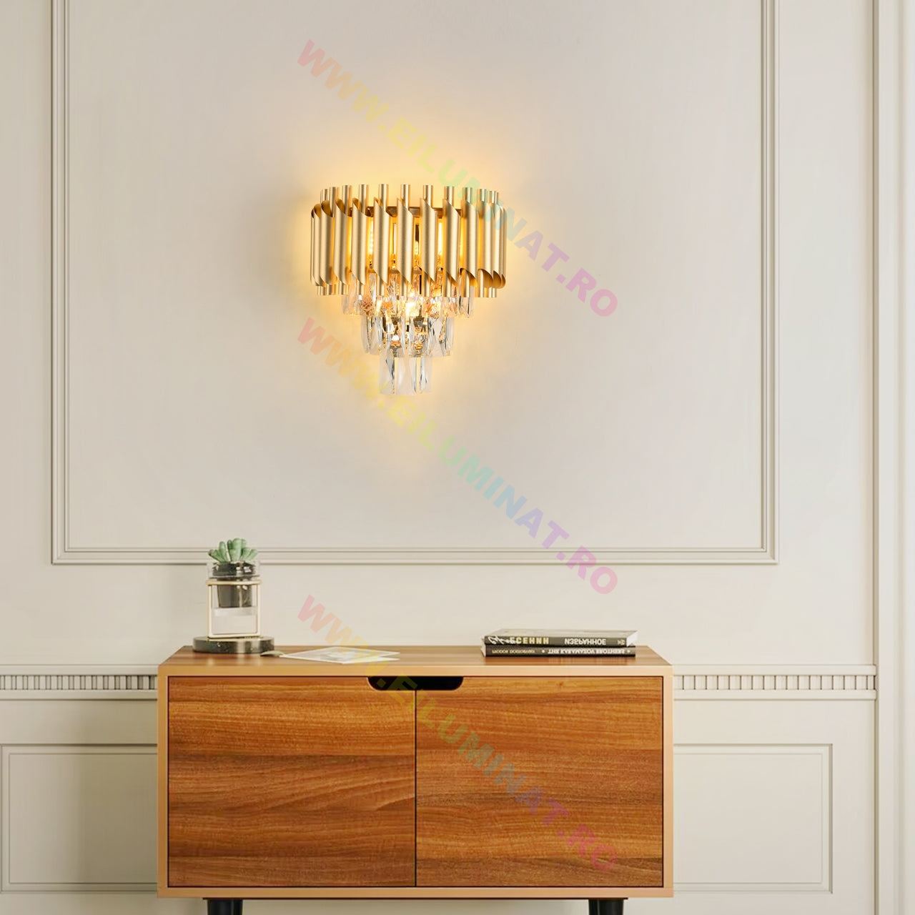 Aplica Perete Cristal Golden Panther