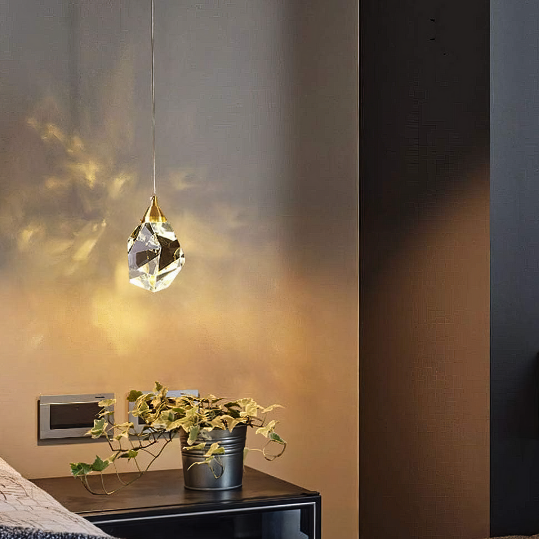 Pendul LED Luxury Crystal Flowing Diamonds