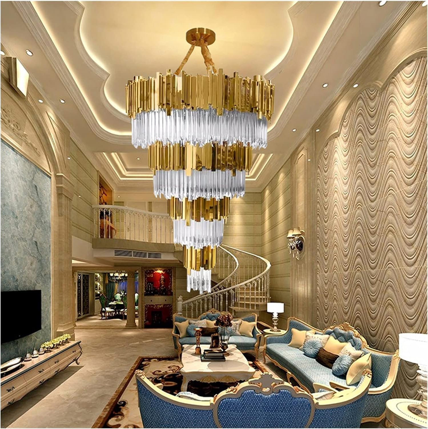 Candelabru Cristal GLORY GOLDEN LUXURY LEVELS 160cm