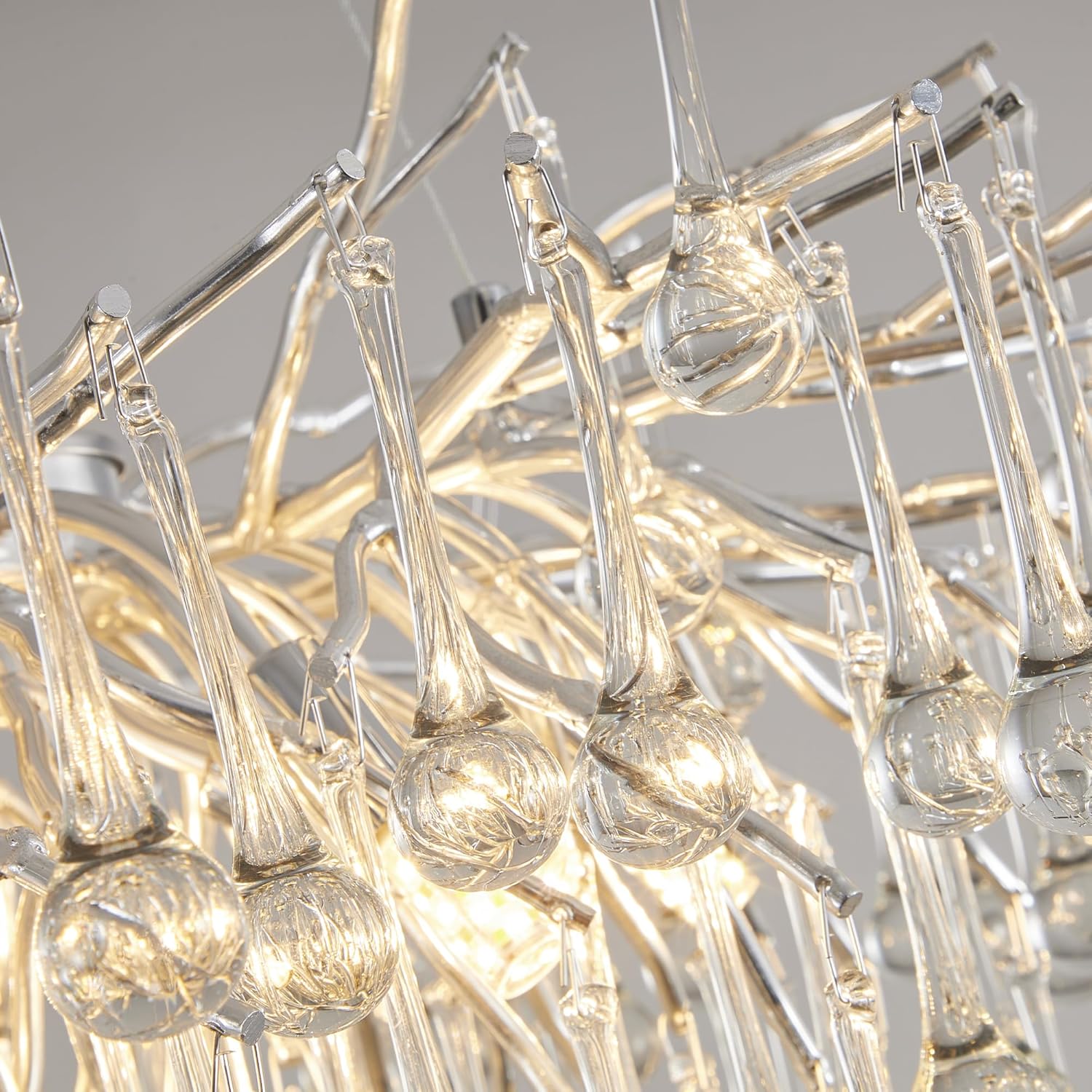 Candelabru Cristal LUXURY Silver Tears 45CM