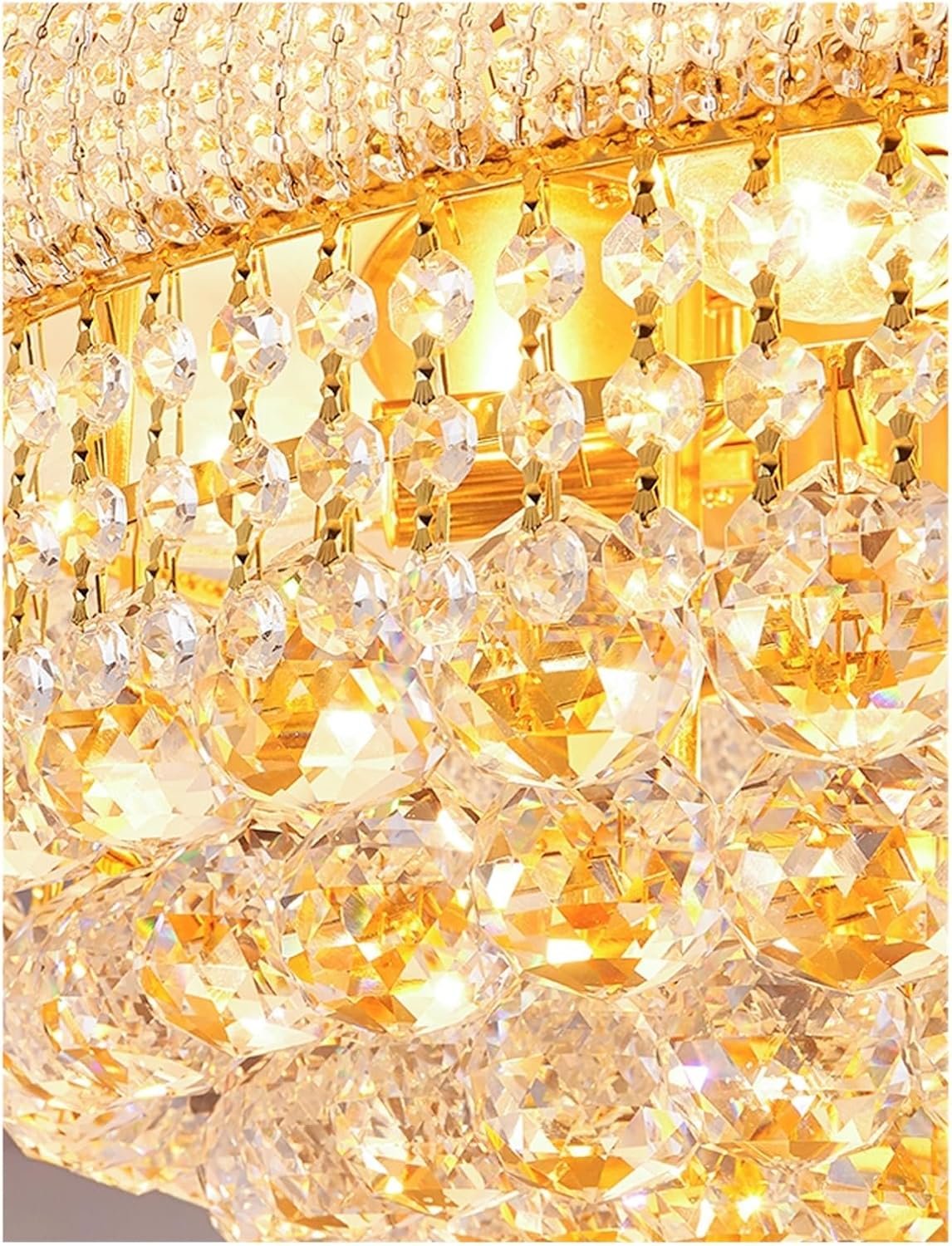 Lustra LED Aplicata Crystal Dome Telecomanda si RGB