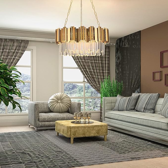 Candelabru Cristal GLORY GOLD GRANDE 600mm