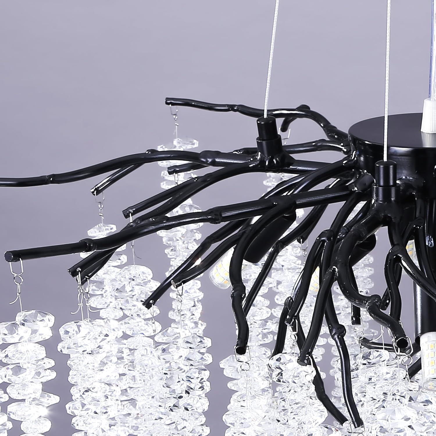 Candelabru Cristal LUXURY Black Willow 150X45 CM