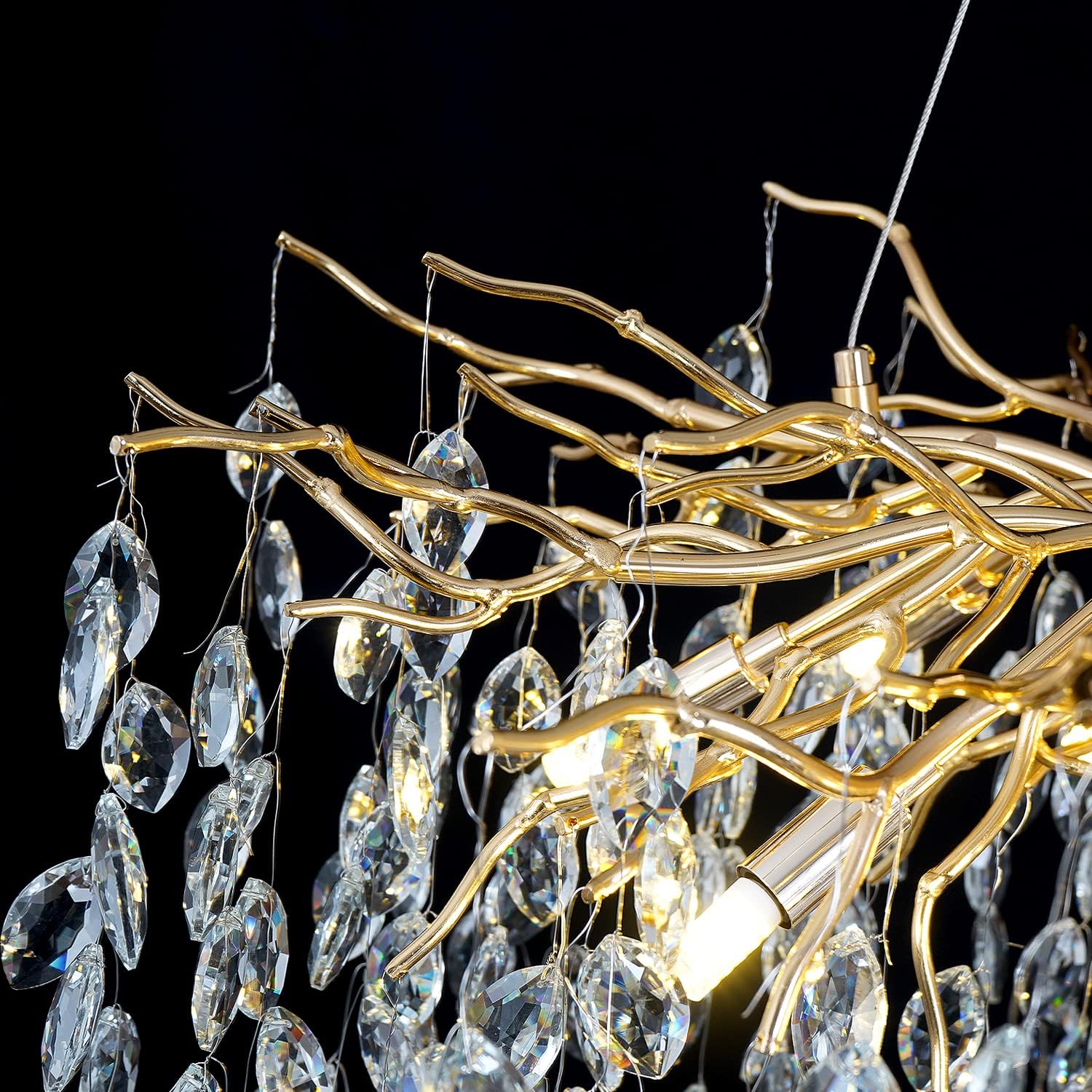 Candelabru Cristal LUXURY Golden Klara