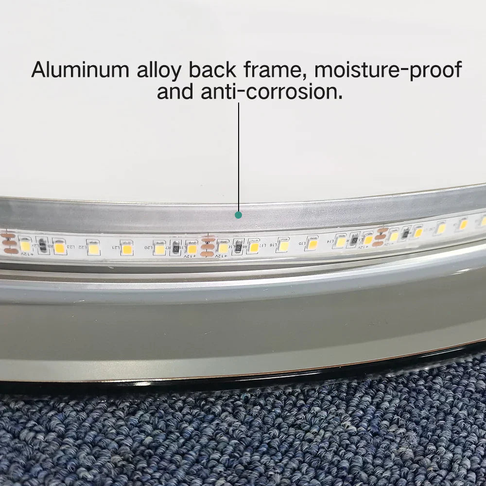 Oglinda LED Ovala, 3 Lumini, 50x80cm Functie Dezaburire si Touch J120