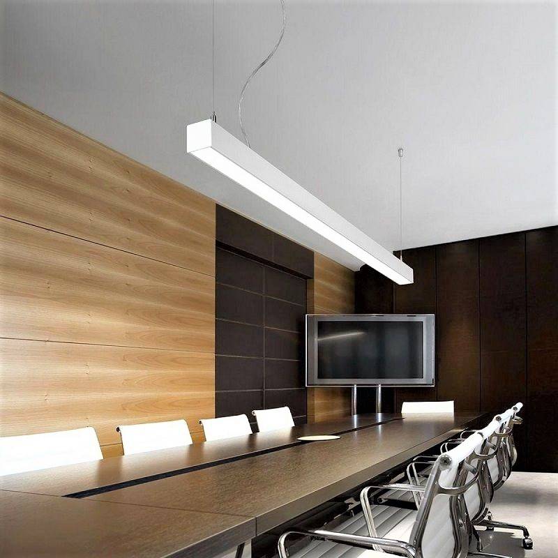 Corp Iluminat LED Liniar 54W 120cm Suspendat/Aplicat Alb