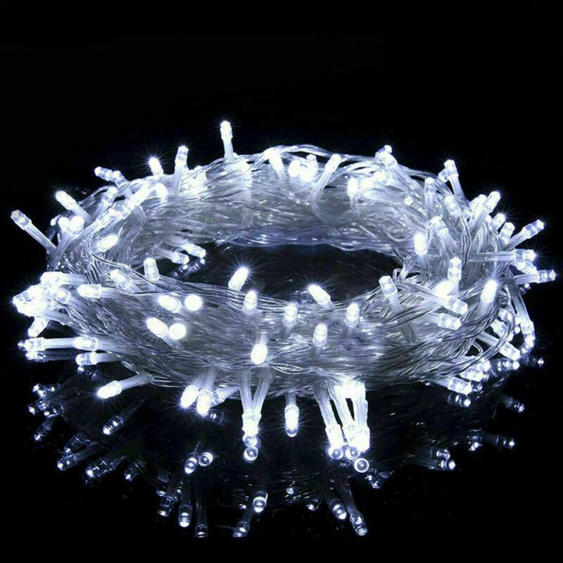 Instalatie LED Liniara 100 LED-uri 9m fir transparent Diverse Culori