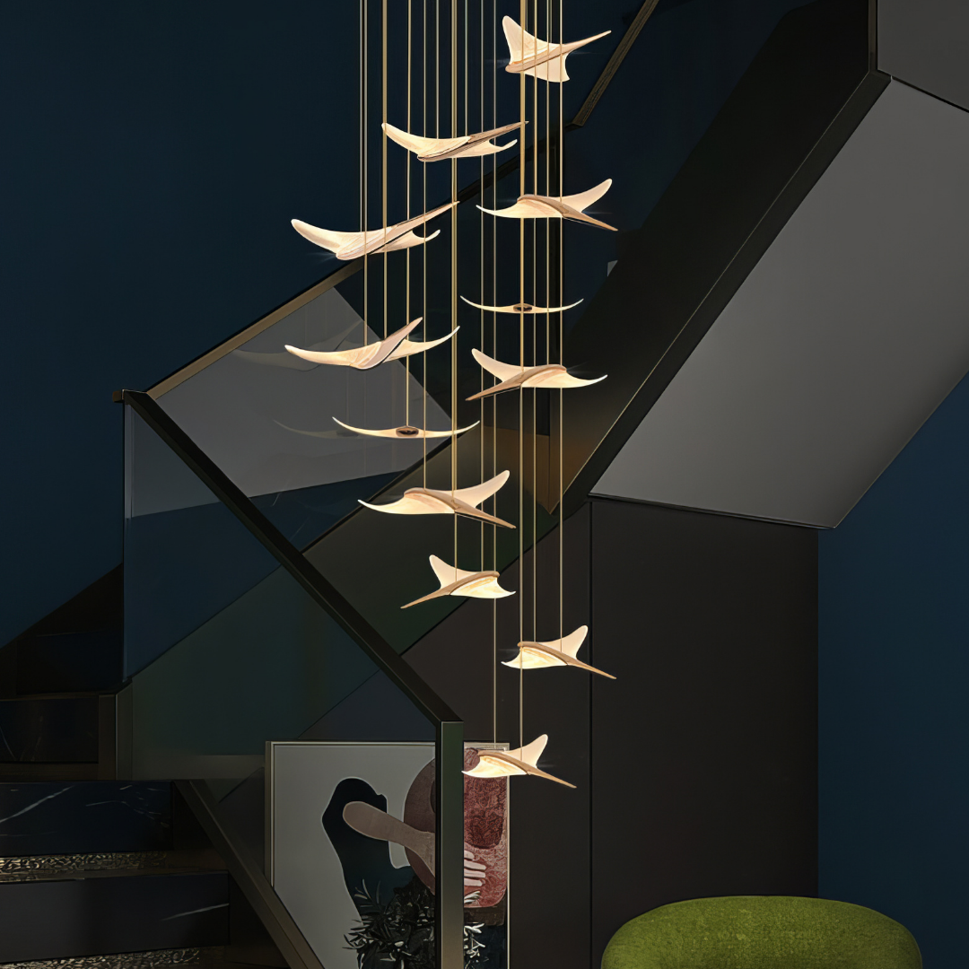 Lustra LED Luxury Golden Seagull