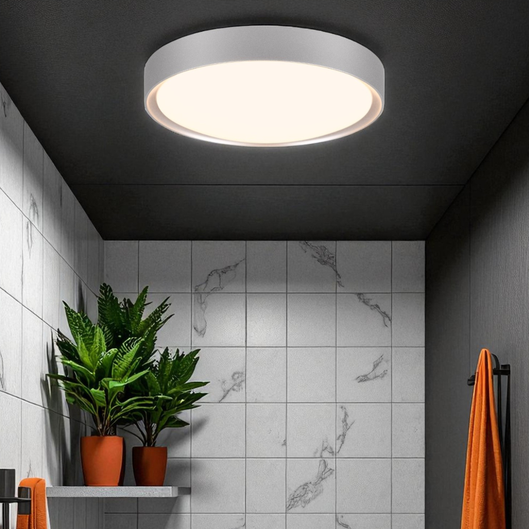 Plafoniera LED Baie IP44 Clarimo Grey 12W Echivalent 100W