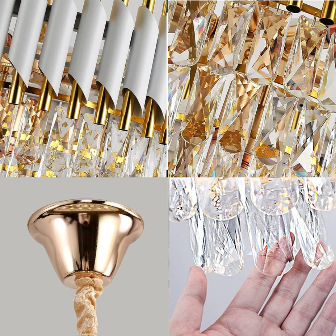 Candelabru Cristal WHITE PANTHER 75CM