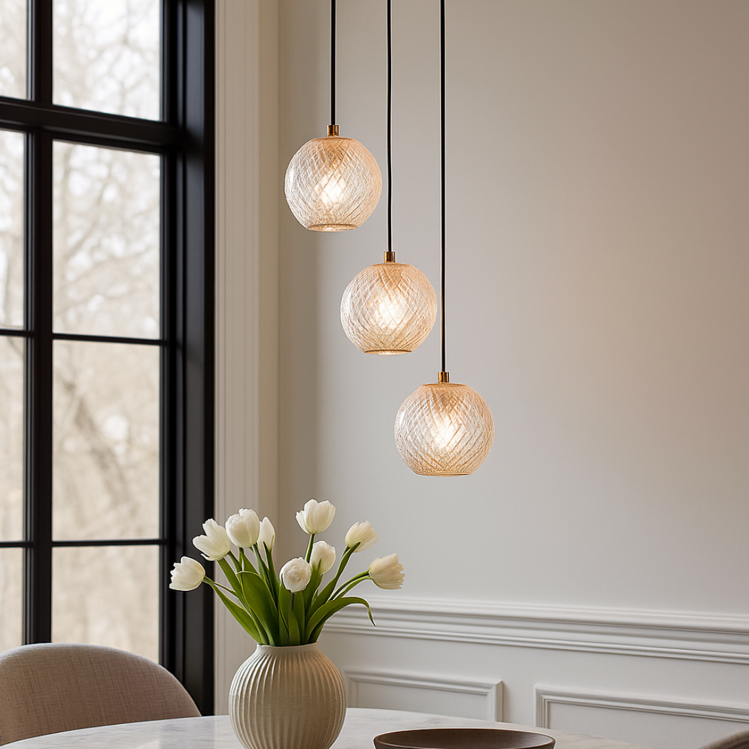 Lustra Abajur 3xG9 Cebolla Gold