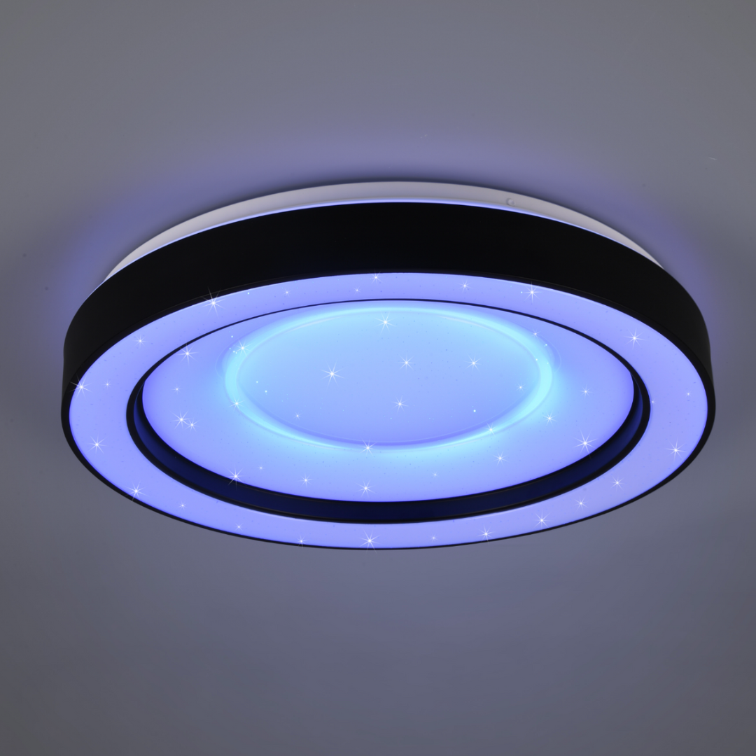 Lustra LED ARCO Black RGB-CCT Echivalent 200W Telecomanda