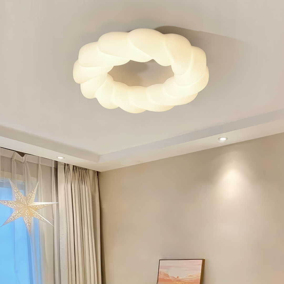 Lustra LED 120W Fluffy Cloud Telecomanda Echivalent 600W