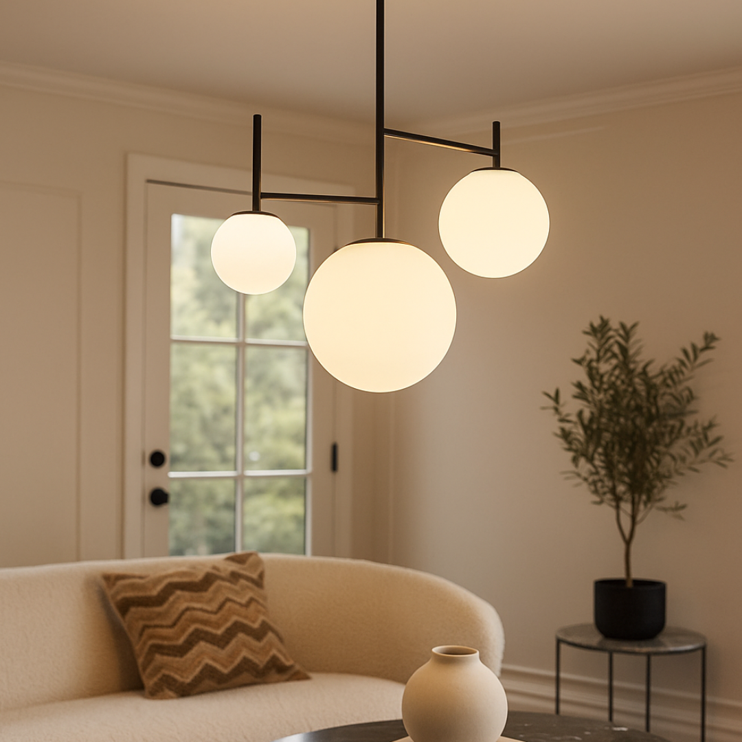 Lustra Abajur 3xG9 Black Gondor