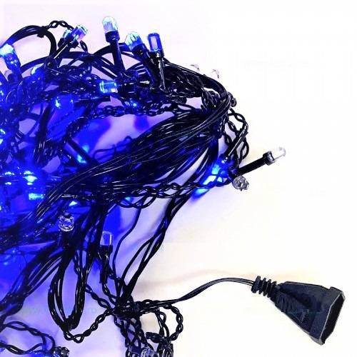 Instalatie LED Perdea Turturi 120 LED-uri Hexagon 4x0.7m fir negru Diverse Culori