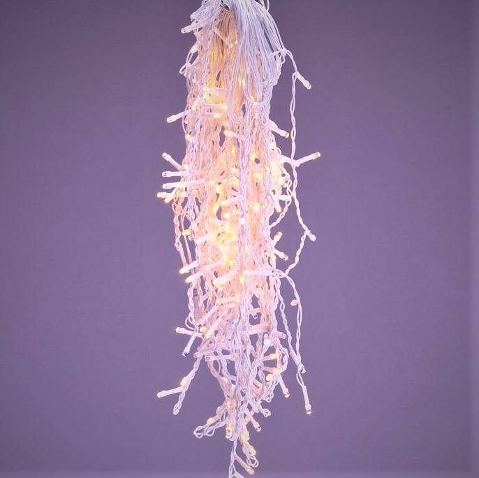 Instalatie LED Perdea Turturi FLASH 180 LED-uri 6x0.6m fir Alb Diverse Culori