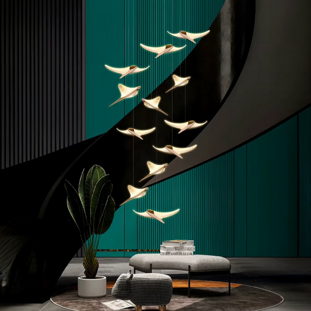 Lustra LED Luxury Golden Seagull