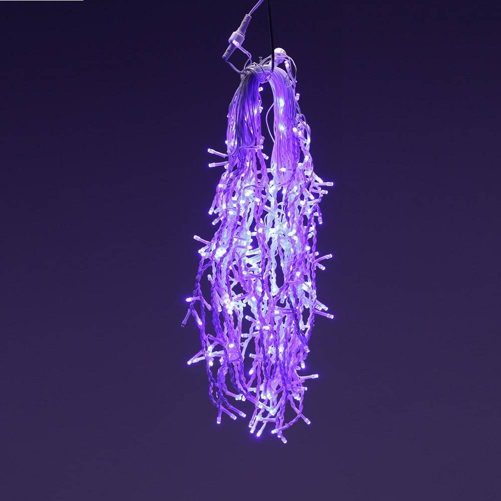 Instalatie LED Perdea Ploaie FLASH 120 LED-uri 3x1m Fir Alb Diverse Culori