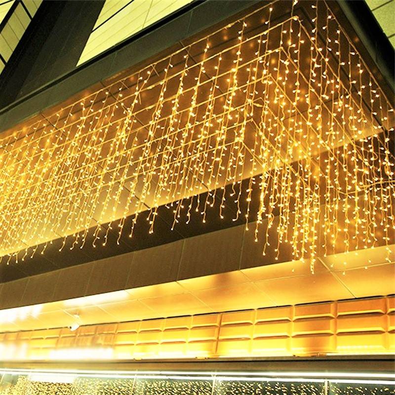 Instalatie LED Perdea Ploaie FLASH 360 LED-uri 8x1m Fir Alb Diverse Culori