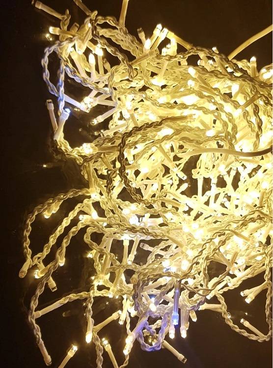 Instalatie LED Perdea Ploaie FLASH 360 LED-uri 8x1m Fir Alb Diverse Culori