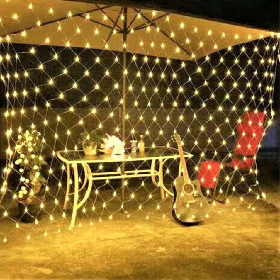 Instalatie LED Perdea Plasa 160 LED-uri 2x2m Diverse Culori