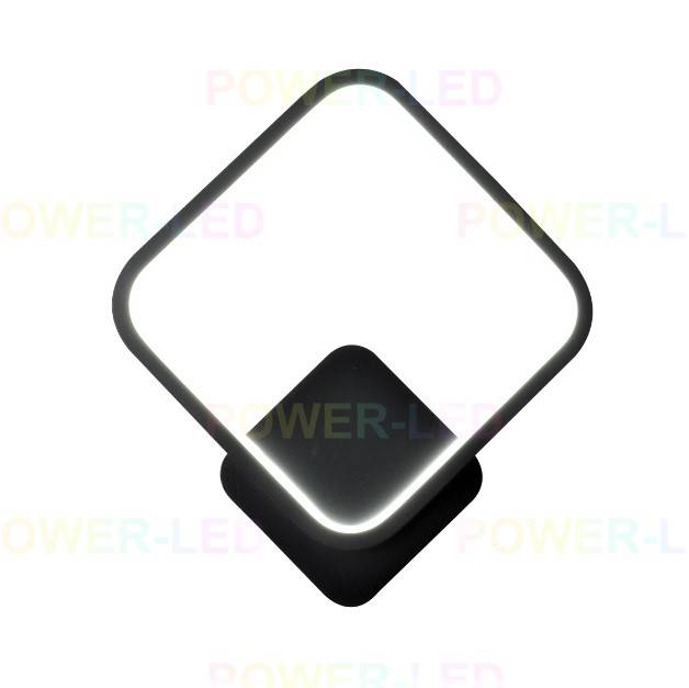 Aplica LED 28W DIAMOND Negru Slim 3 Functii