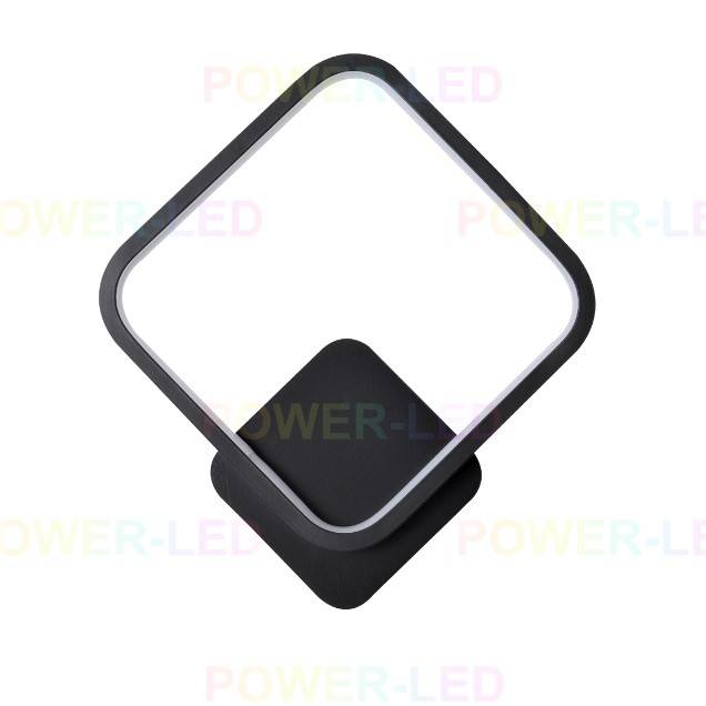 Aplica LED 28W DIAMOND Negru Slim 3 Functii