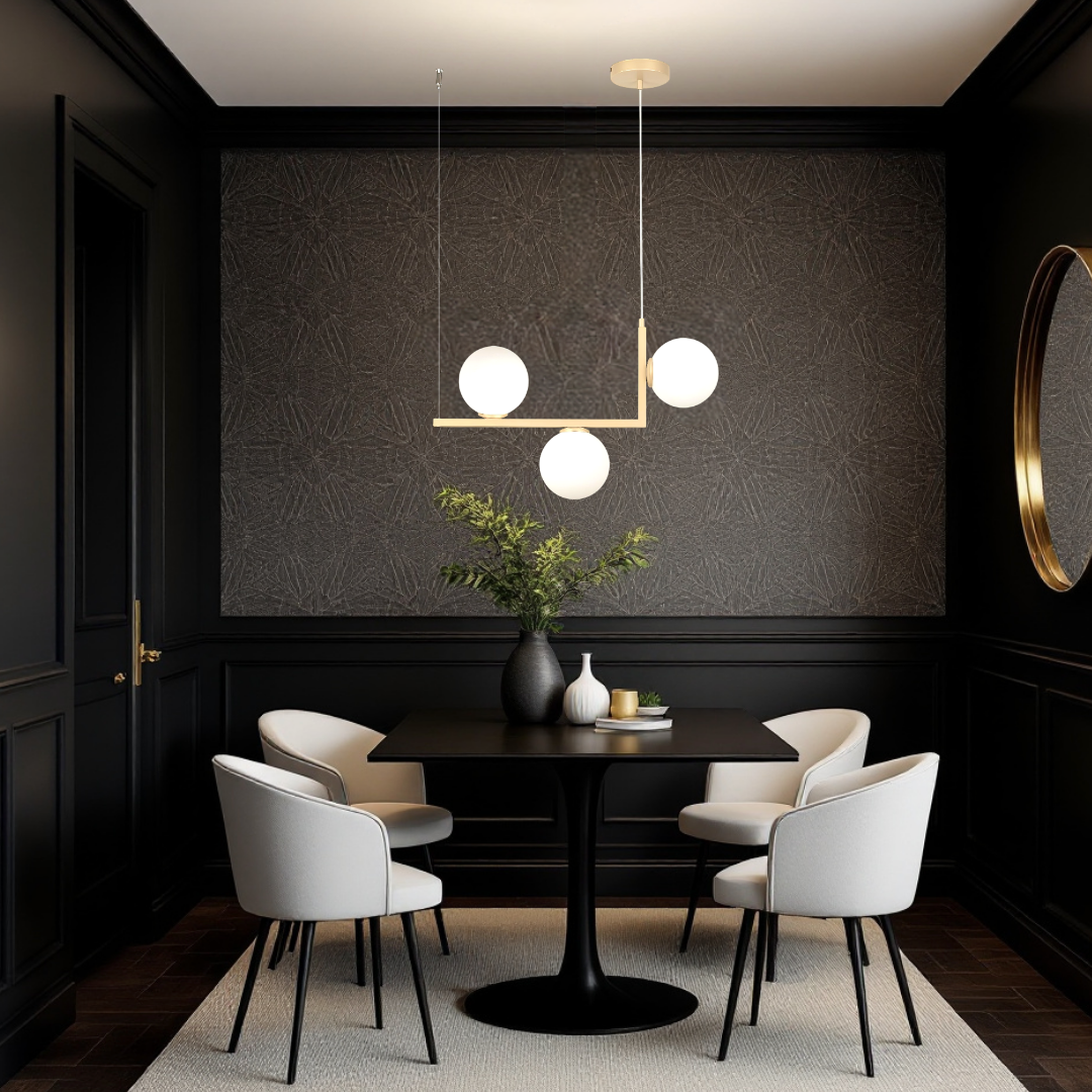 Lustra Abajur MAT 3xE27 Nordic Glow GOLDEN