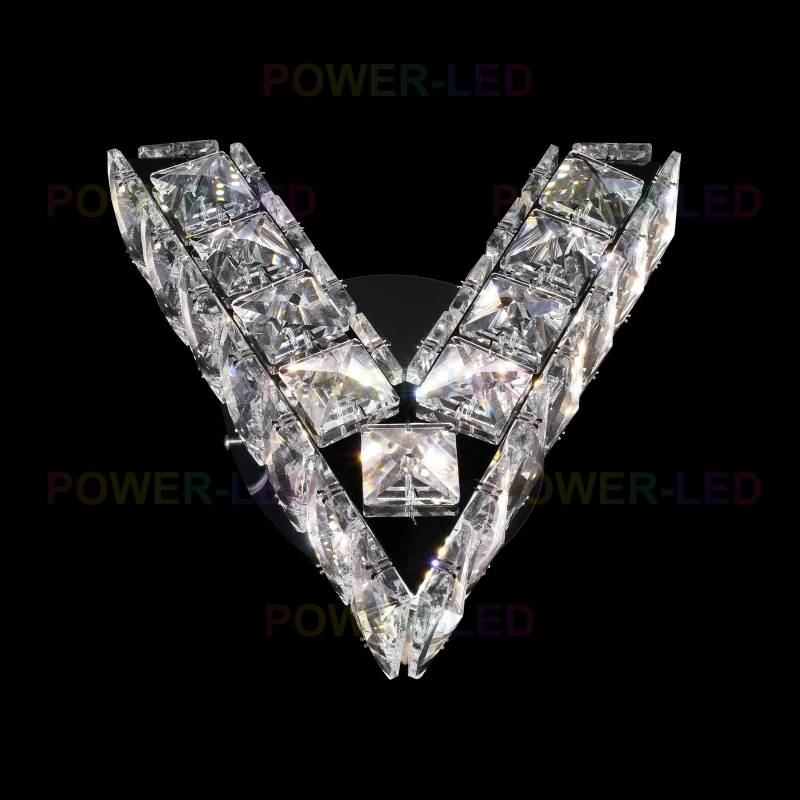 Aplica LED 12W Cristal V Shape