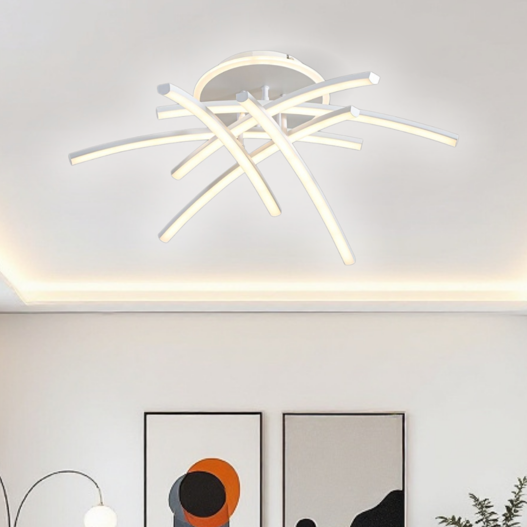 Lustra LED 114W Ophelia 6 Elemente ALBE Echivalent 600W Telecomanda