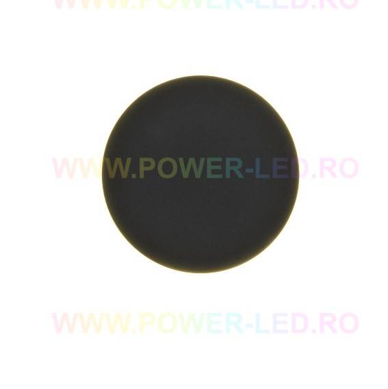 Aplica LED 22W 20cm Rotunda Neagra Cu Control Tactil