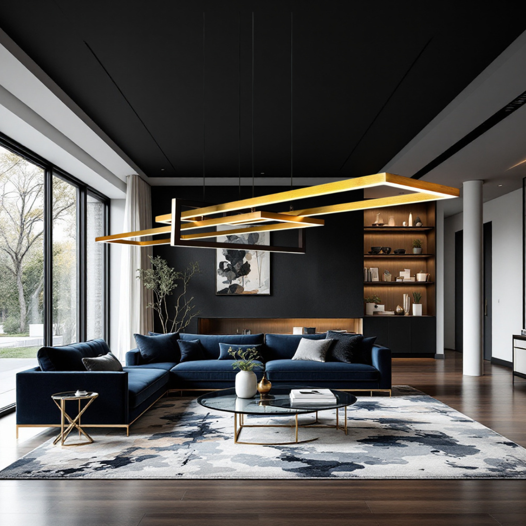 Lustra LED Suspendata PREMIUM SALINAS GOLD Echivalent 500W Dimabila